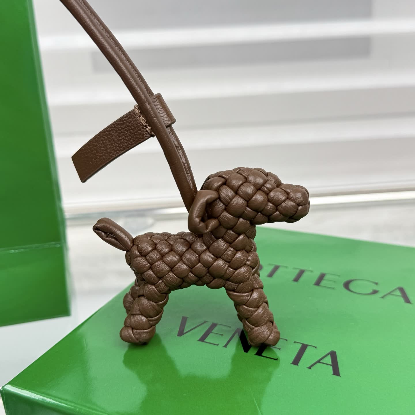 Bottega Veneta Leather Keychain